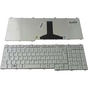 HYLTS116KLV- Toshiba Gümüş Gri Qosmio F50 F60 A500 A505 L355 L500 L550 P300D P500 P505D X500 L350 Türkçe Notebook Klavye