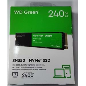 HYL - WD Green SN350 WDS240G2G0C 240GB 2400/900MB/s PCIe NVMe M2 SSD Disk