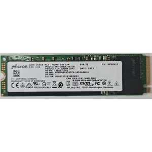 2.EL - Orjinal Micron 2200 256GB m.2 NVMe MTFDHBA256TCK Notebook SSD Harddisk - MTFDHBA256TCK-1AS1AABYY