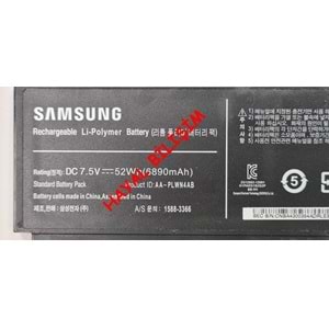 2.EL - Orjinal Samsung NP540 NP540U3C 7.5V 52Wh 6890mAh Notebook Batarya - AA-PLWN4AB