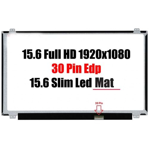 HYL - 15.6 Slim 30 Pin Dar Soket Full Hd IPS ( 1920 X 1080p ) Dar Kasa (Kulaksız) Notebook Ekran