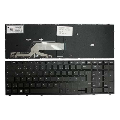 HYLHP158KLV - HP Probook 450 G5 455 G5 470 G5 Notebook Klavye (Siyah TR)