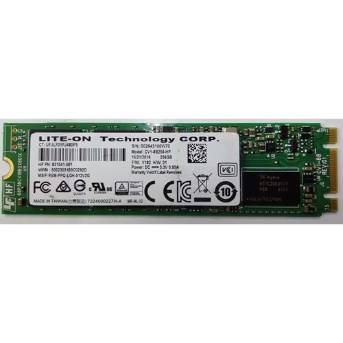 HYL - Lite-On Technology CV1-8B256-HP 256GB M2 Sata III 2280 SSD Hard Disk