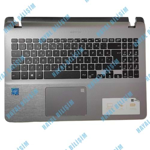 2.EL - Orjinal Asus X507 X507M X507MA X507U X507UA Notebook Klavyeli Üst Kasa - 13N1-3XA0A11