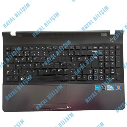 2.EL - Defolu Orjinal Samsung NP300E5A NP300E5C NP305E5A NP3530EC Notebook Klavyeli Üst Kasa Füme - BA75-03590F