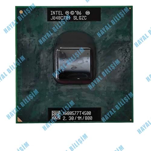 2.EL - Orjinal İntel Pentium Dual-Core T4500 2.3GHz Socket P 800MHz Notebook İşlemci - SLGZC