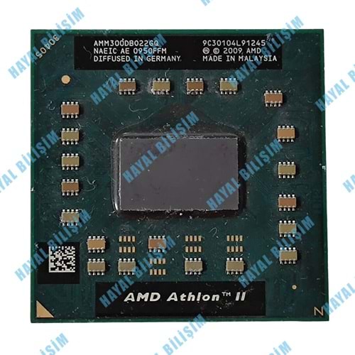 2.EL - Orjinal AMD Athlon II Dual-Core Mobile M300 2.00GHz Socket S1 Notebook İşlemci - AMM300DBO22GQ