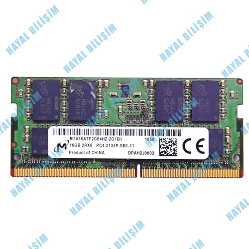 2.EL - Orjinal Micron 16 GB 2RX8 DDR4 2133MHZ Notebook Bellek Ram - MTA16ATF2G64HZ-2G1B1