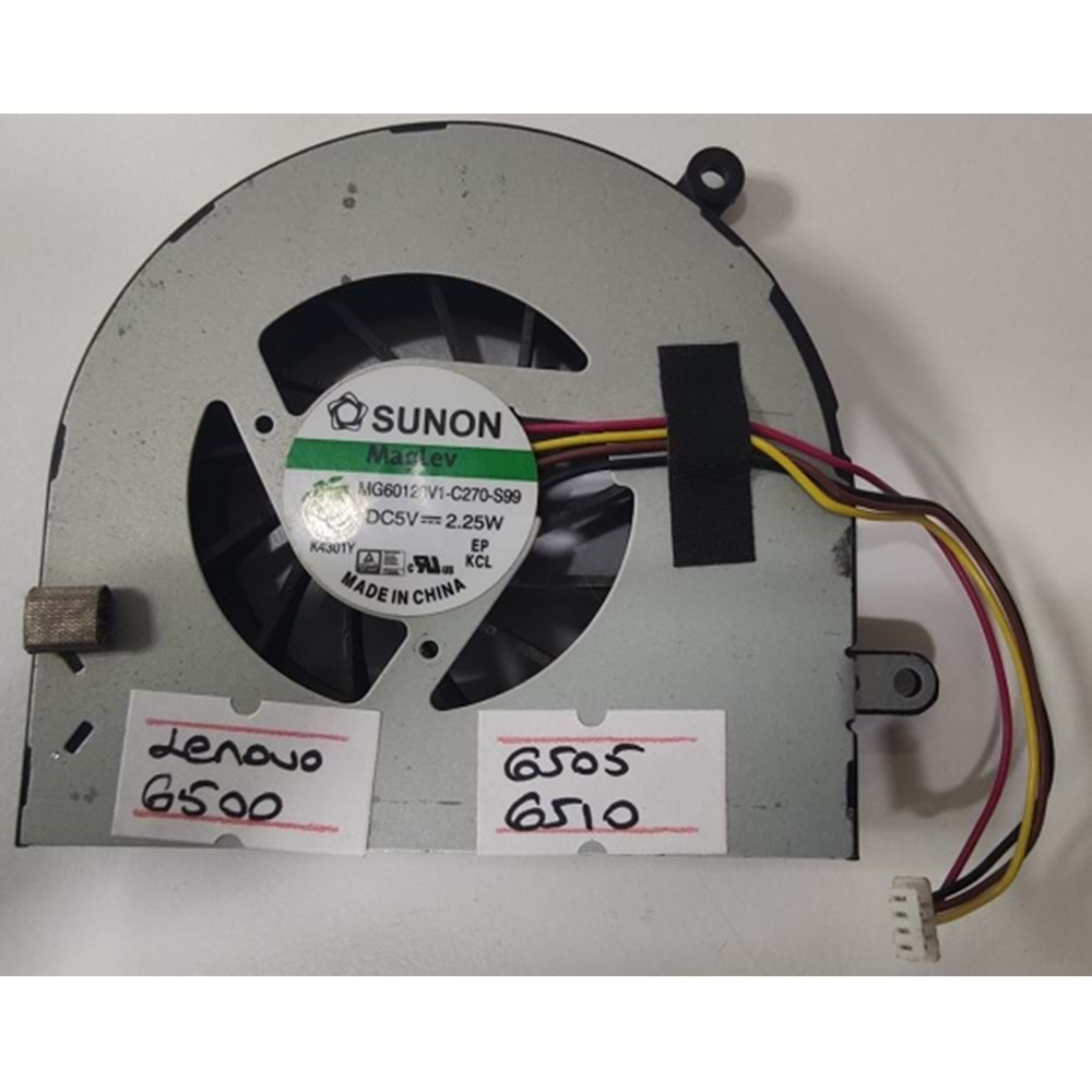 2. EL - Orjinal Lenovo G500 G505 G510 20236 20238 4 Pin Notebook Cpu Fan - AT0Y0005FF MG60120V1-C270-S99