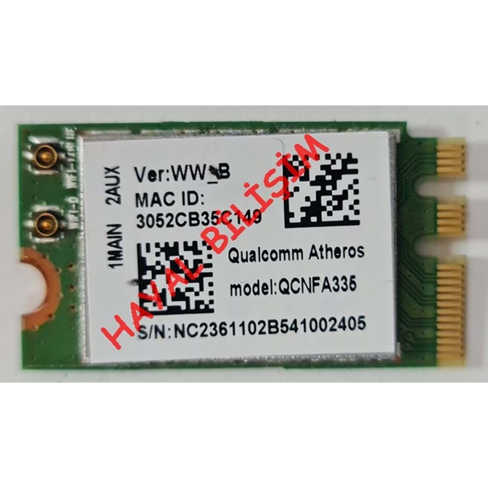 2. EL - Orjinal Acer ES1-331 ES-311 Notebook Wifi Ağ Kartı -Qualcomm Atheros QCNFA335