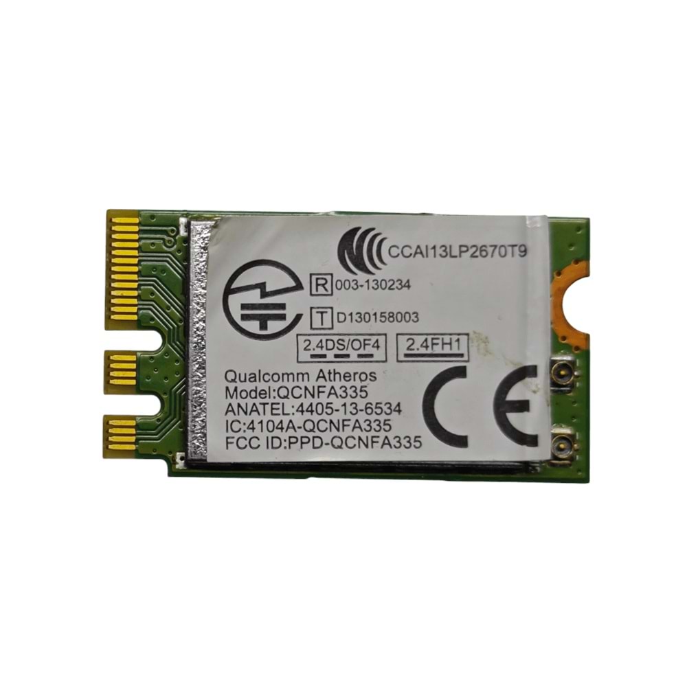 2. EL - Orjinal Qualcomm Atheros Wifi Bluetooth 4.0 QCNFA335 NGFF Notebook Wifi Ağ Kartı