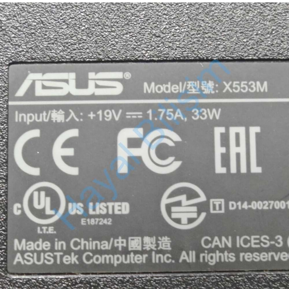 2.EL - Orjinal Asus X553 X553M X553MA X553LA D553MA X553L X553SA F553SA F553M F553MA Notebook Alt Kasa - 13NB04X1AP0321