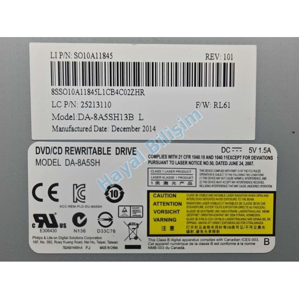 2.EL - Orjinal Lenovo İdeapad G50-30 G50-45 G50-70 G50-80 Notebook Dvd Optik Okuyucu