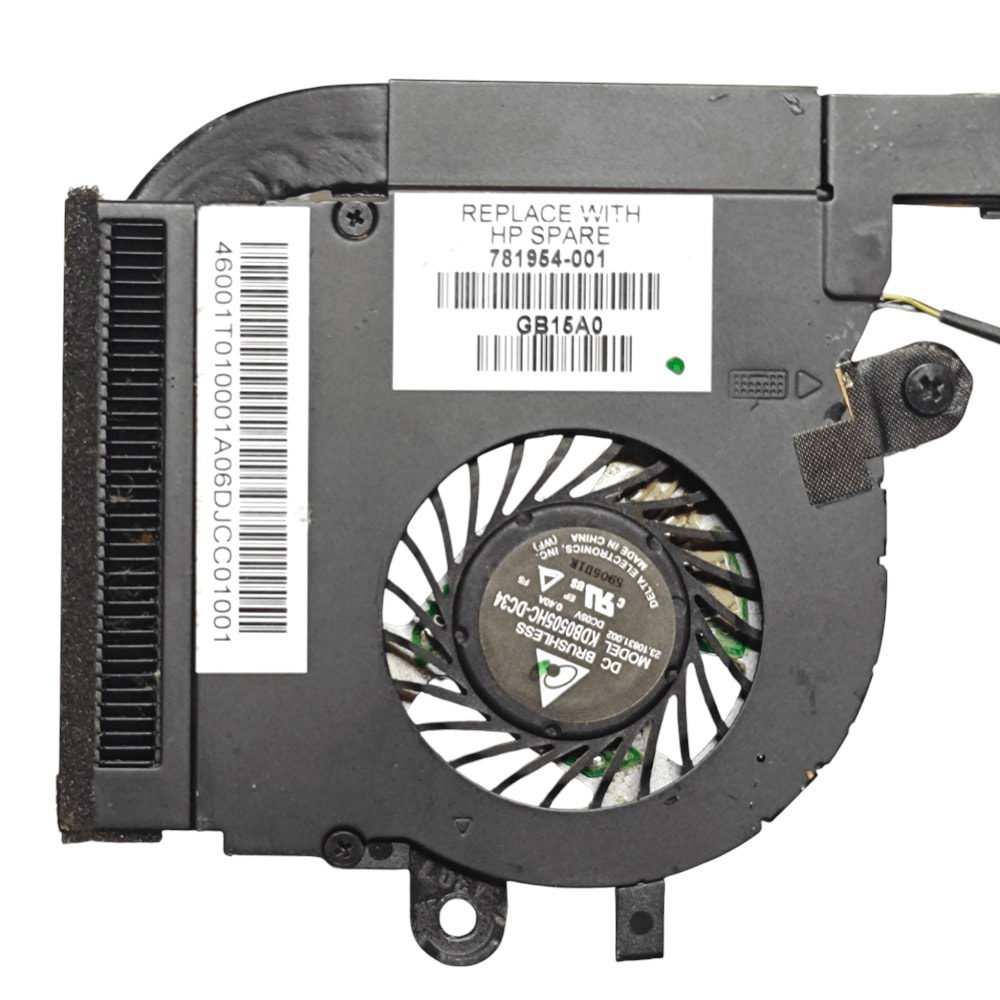 2.EL - Orjinal Hp Elitebook Folio 1040 G1 10140 G2 Notebook Bakır Soğutucu Cpu Fan