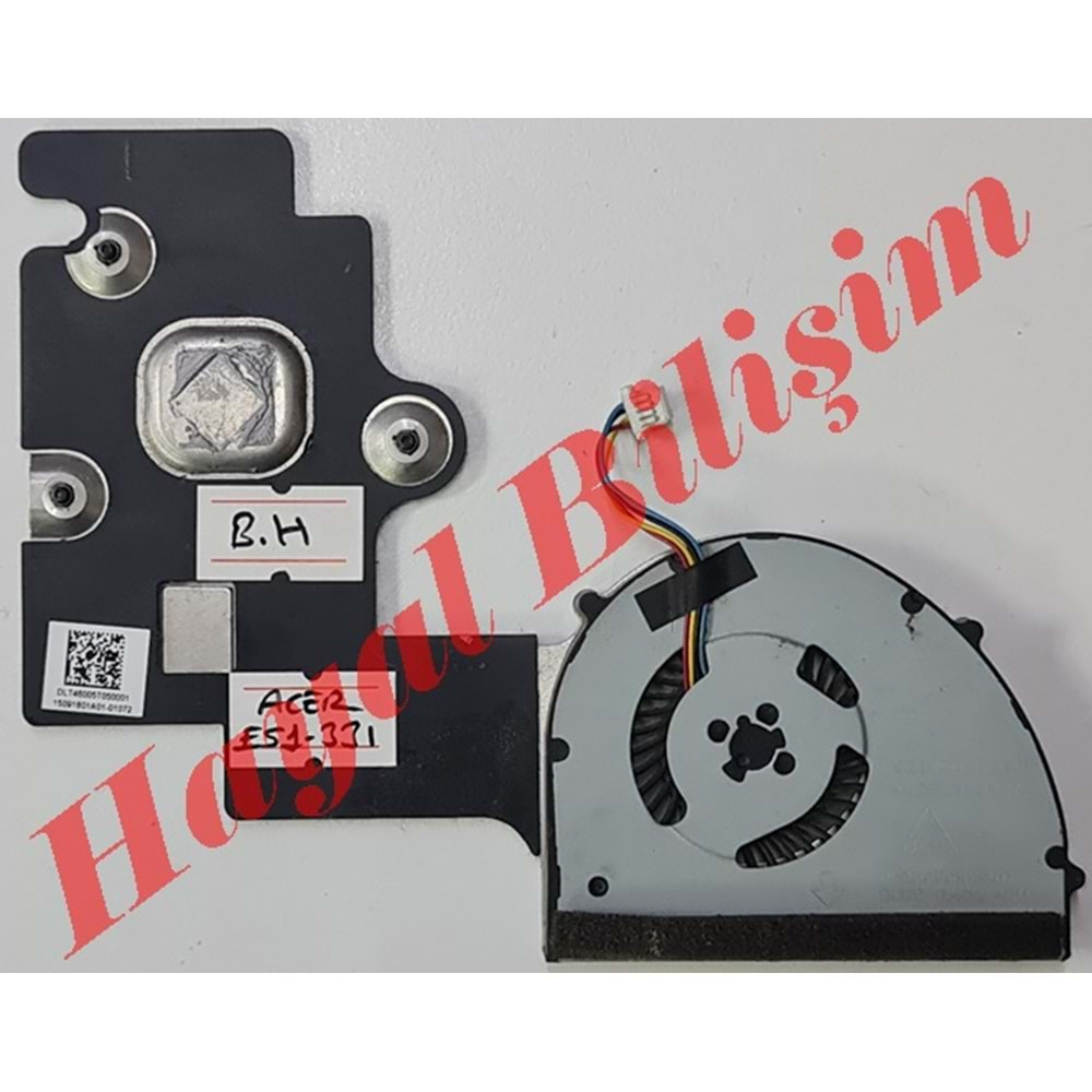 2.EL - Orjinal Acer Aspire ES1-331 Notebook Bakır Soğutucu Cpu Fan 4 Pin - KSB0505HBA01 DLT46005T050001