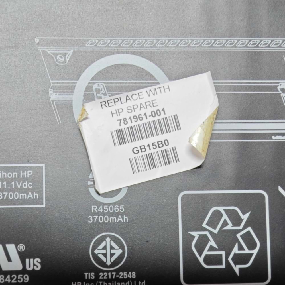 2.EL - Orjinal Hp Elitebook Folio 1040 G0 1040 G1 1040 G2 BL06XL Notebook Batarya