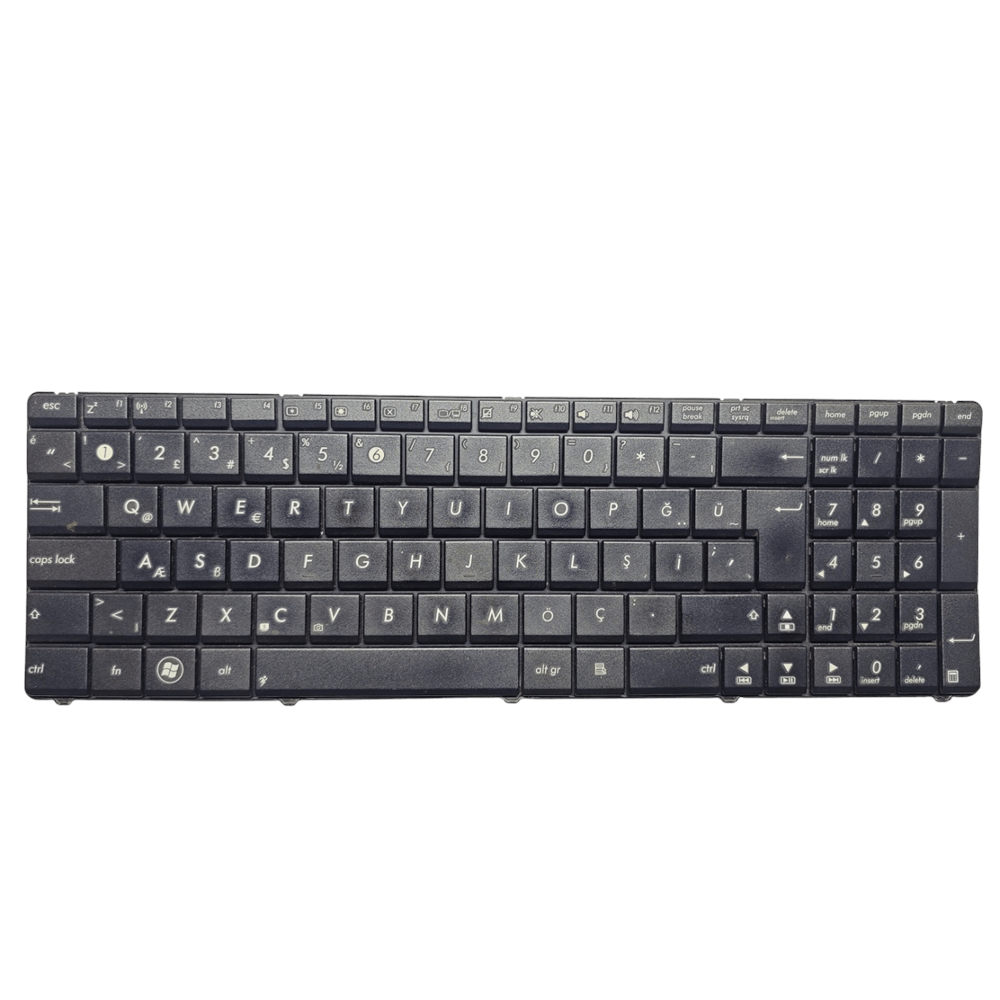 2.EL - Orjinal Asus Yukarı Data K53 K53E K53S K53SD K53SV K53SJ K53B K53BY K53F K53J ASUS A53 A53F A53e A53S A53SV A53BY Türkçe Notebook Klavye