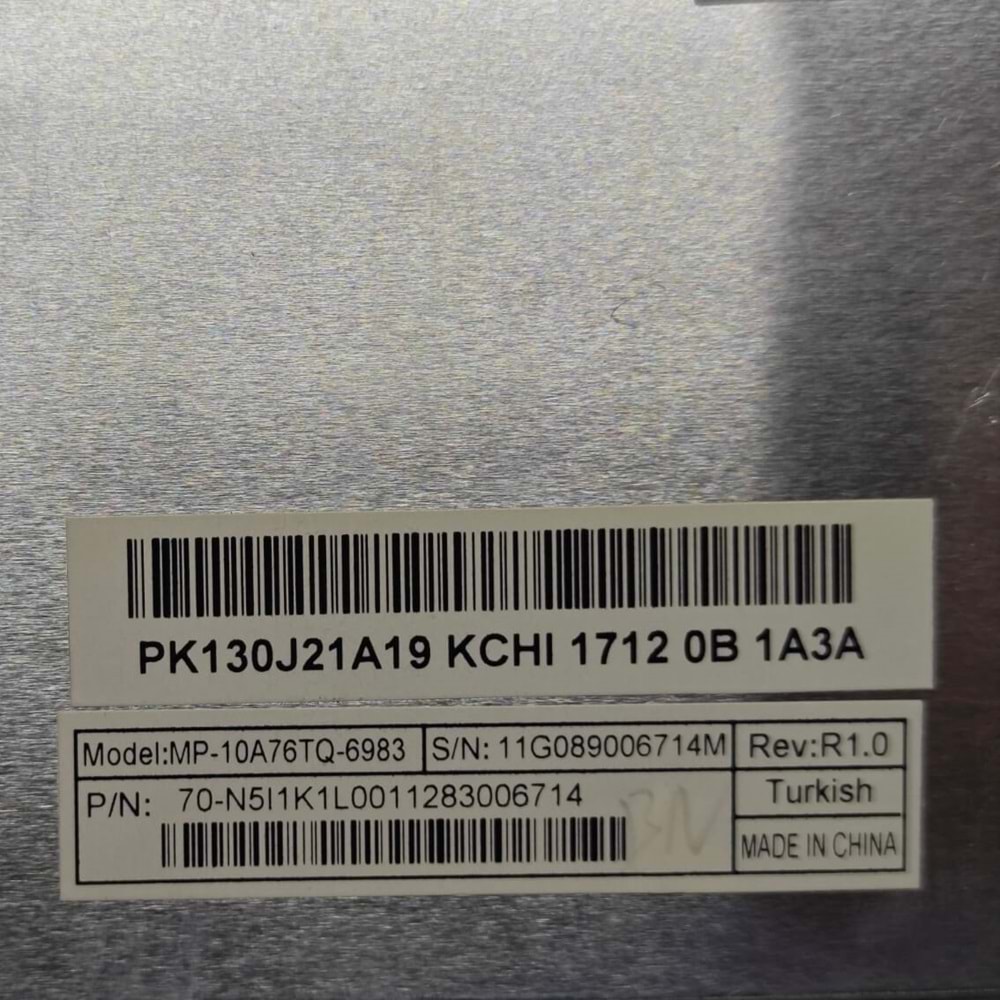 2.EL - Orjinal Asus Yukarı Data K53 K53E K53S K53SD K53SV K53SJ K53B K53BY K53F K53J ASUS A53 A53F A53e A53S A53SV A53BY Türkçe Notebook Klavye