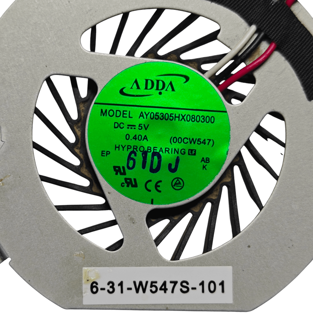 2.EL - Orjinal Grundig 6-31-W547S-101 ADDA AY05305HX080300 (00CW547) 5V 0.40A Notebook Cpu İşlemci Fan