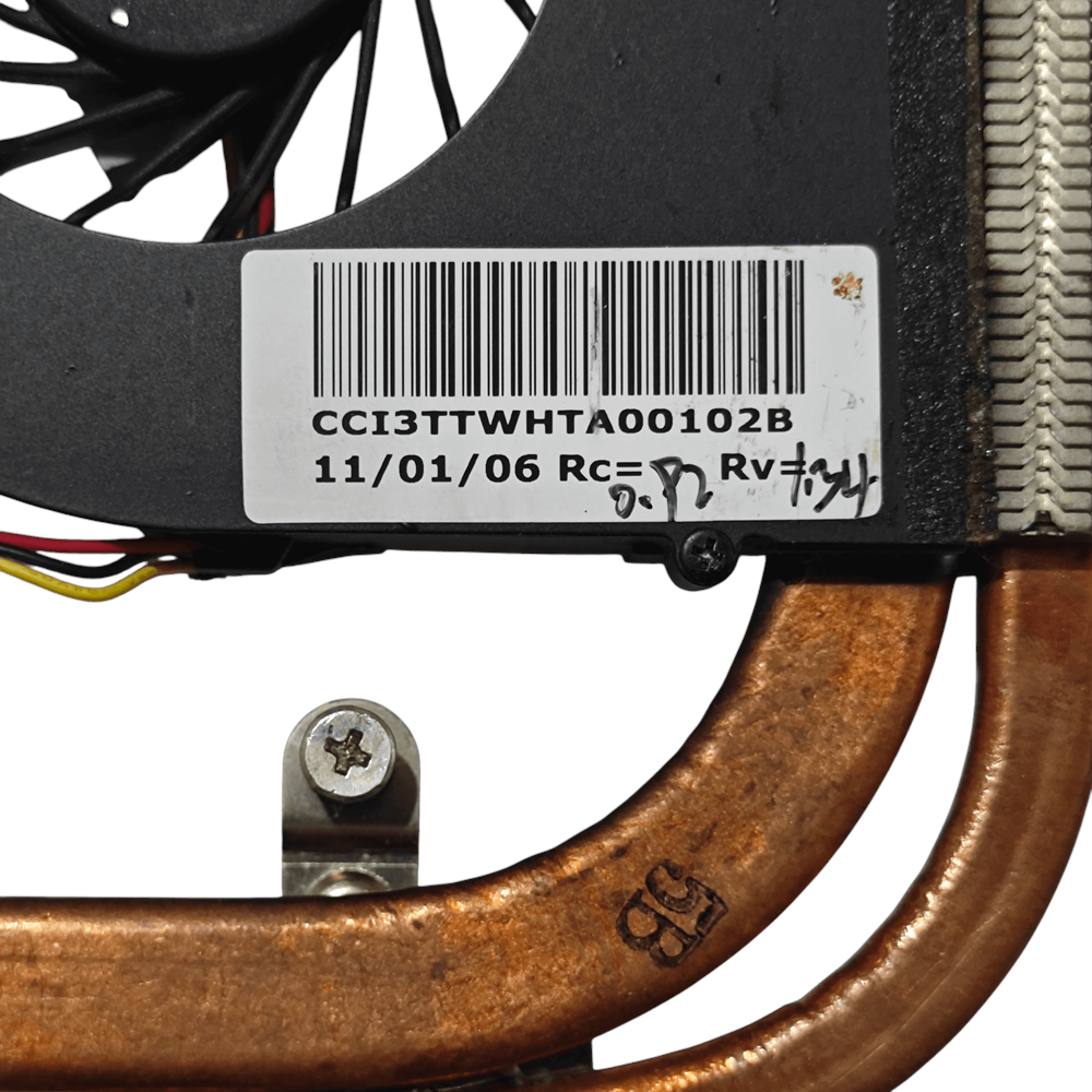 2.EL - Orjinal Casper Nirvana TWH Notebook Bakır Soğutucu Cpu Fan