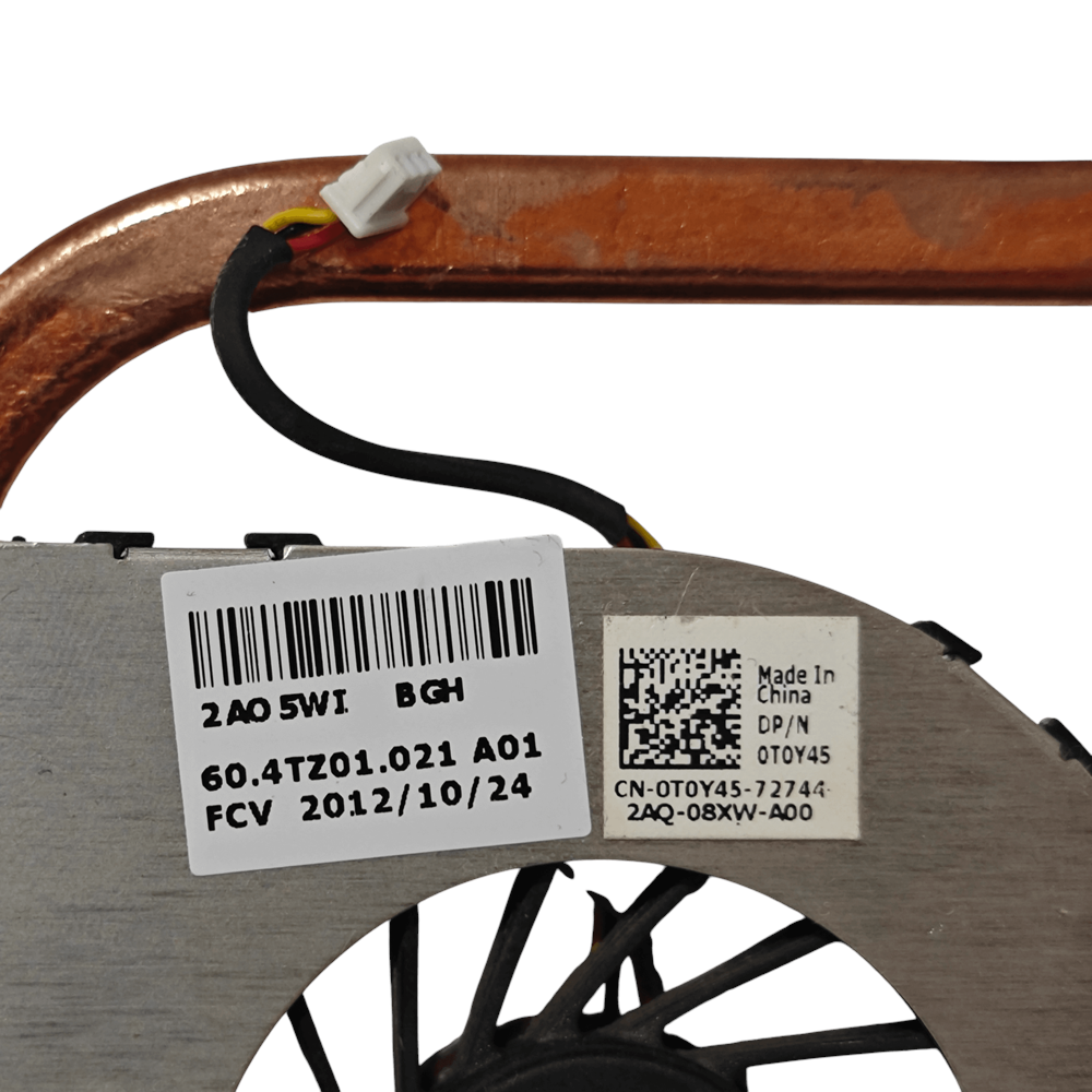 2.EL - Orjinal Dell N5040 N5050 2520 V2520 3520 1540 Notebook Bakır Soğutucu Cpu Fan