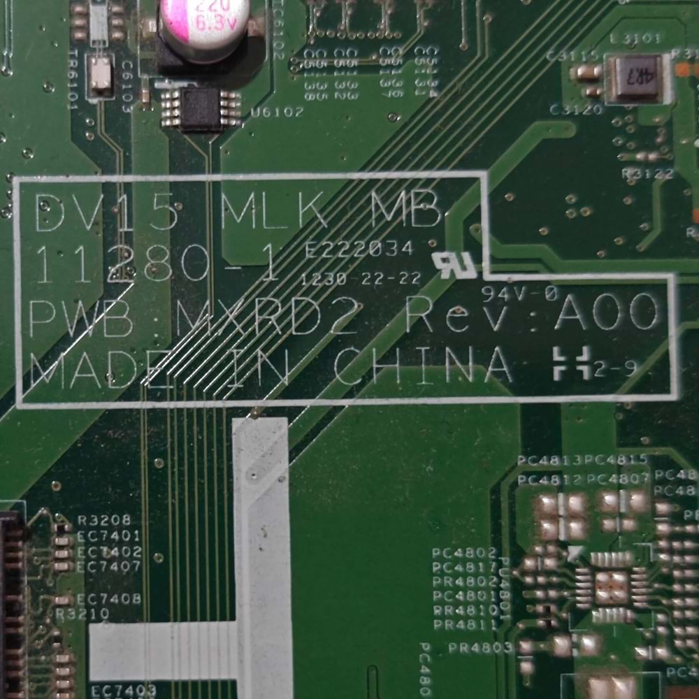 2.EL - Orjinal Dell Vostro 2520 V2520 3520 V3520 HM75 Notebook ÇALIŞAN Anakart