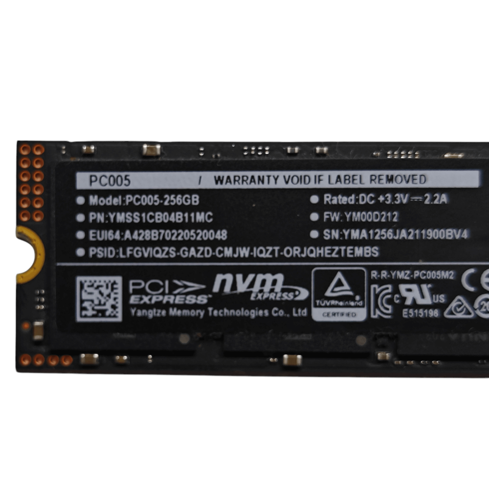 2.EL - Orjinal Yangtze Memory 256 Gb NVMe M.2 Sata PC005-256GB Notebook Ssd Hard Drive Hard Disk