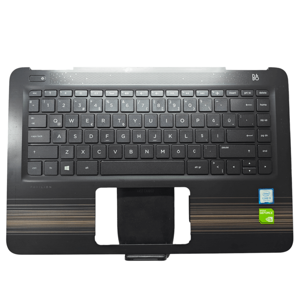 2.EL - Defolu Orjinal Hp Pavilion 14-AL 14-AL107NT Notebook Işıklı Klavyeli Üst Kasa