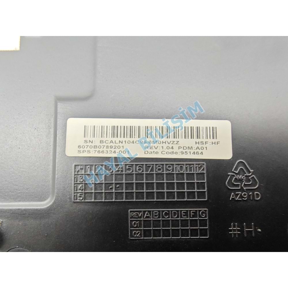 2.EL - Orjinal HP EliteBook 840 G1 840 G2 Notebook Alt Servis Kapak
