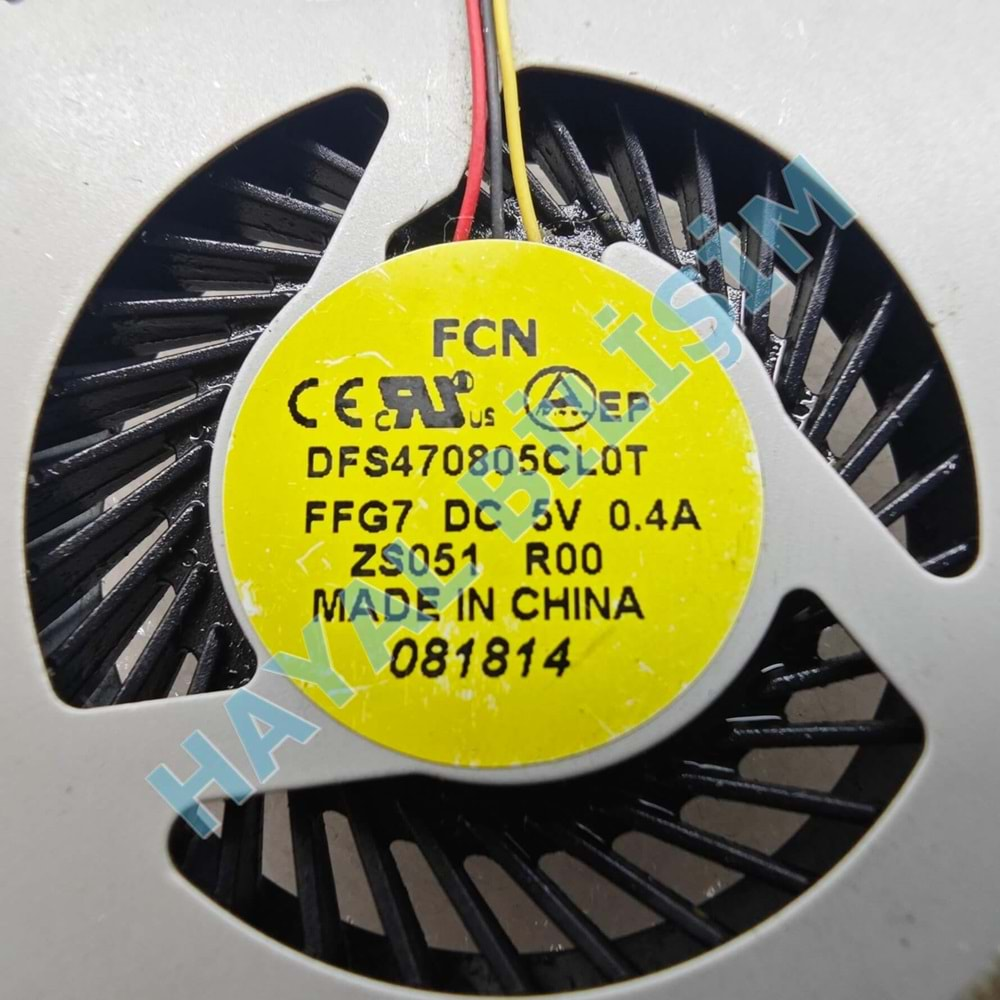 Orjinal Çıkma Hp Pavilion 15-G 15-H 15-R 250 G3 255 G3 3 Pin Notebook Cpu Fan