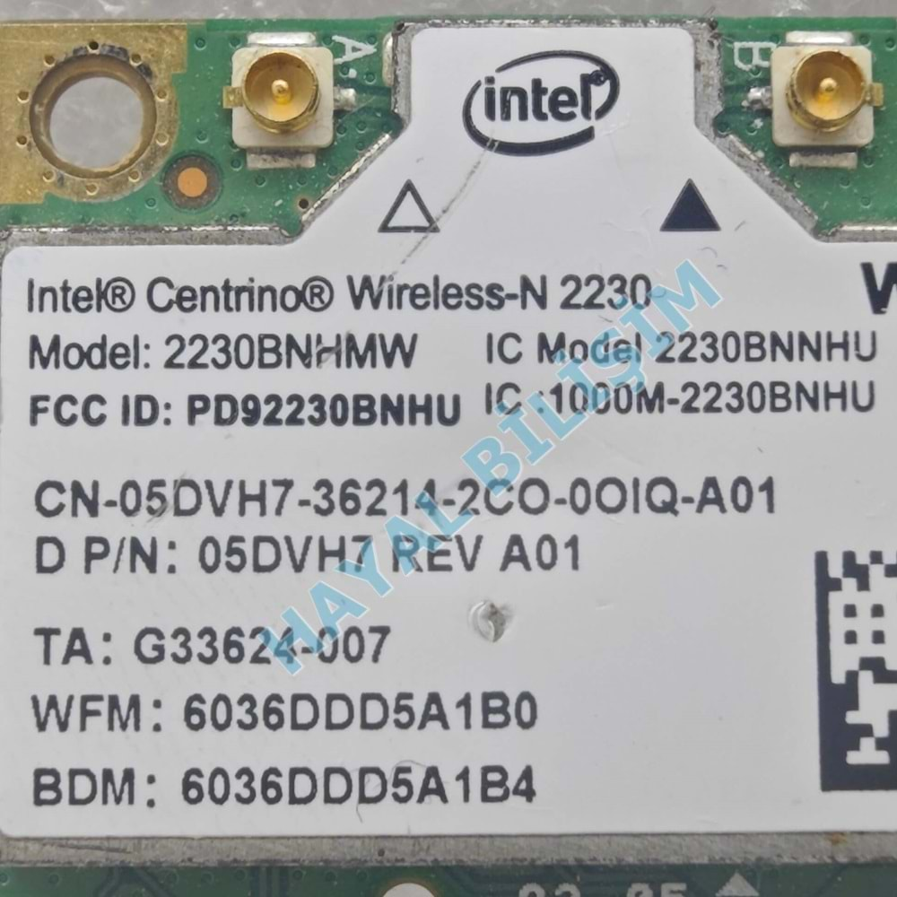 Orjinal Çıkma Intel Centrino Wireless-N2230 2230BN 2230 2230BNHMW 2230N 300Mbps + Bluetooth4.0 Notebook Wifi Ağ Kart