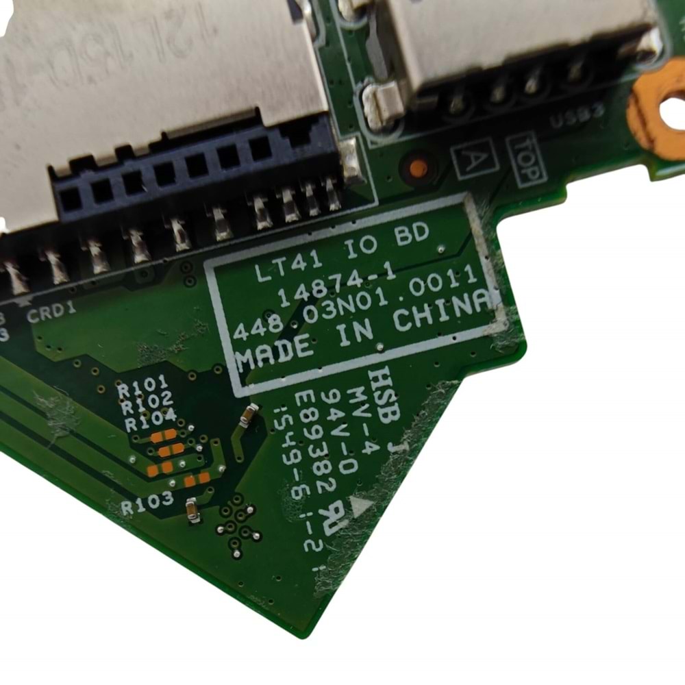 2.EL - Orijinal Lenovo Yoga 500-14ISK 80R5 Notebook Usb Ses Sd Kart Okuyucu Kart