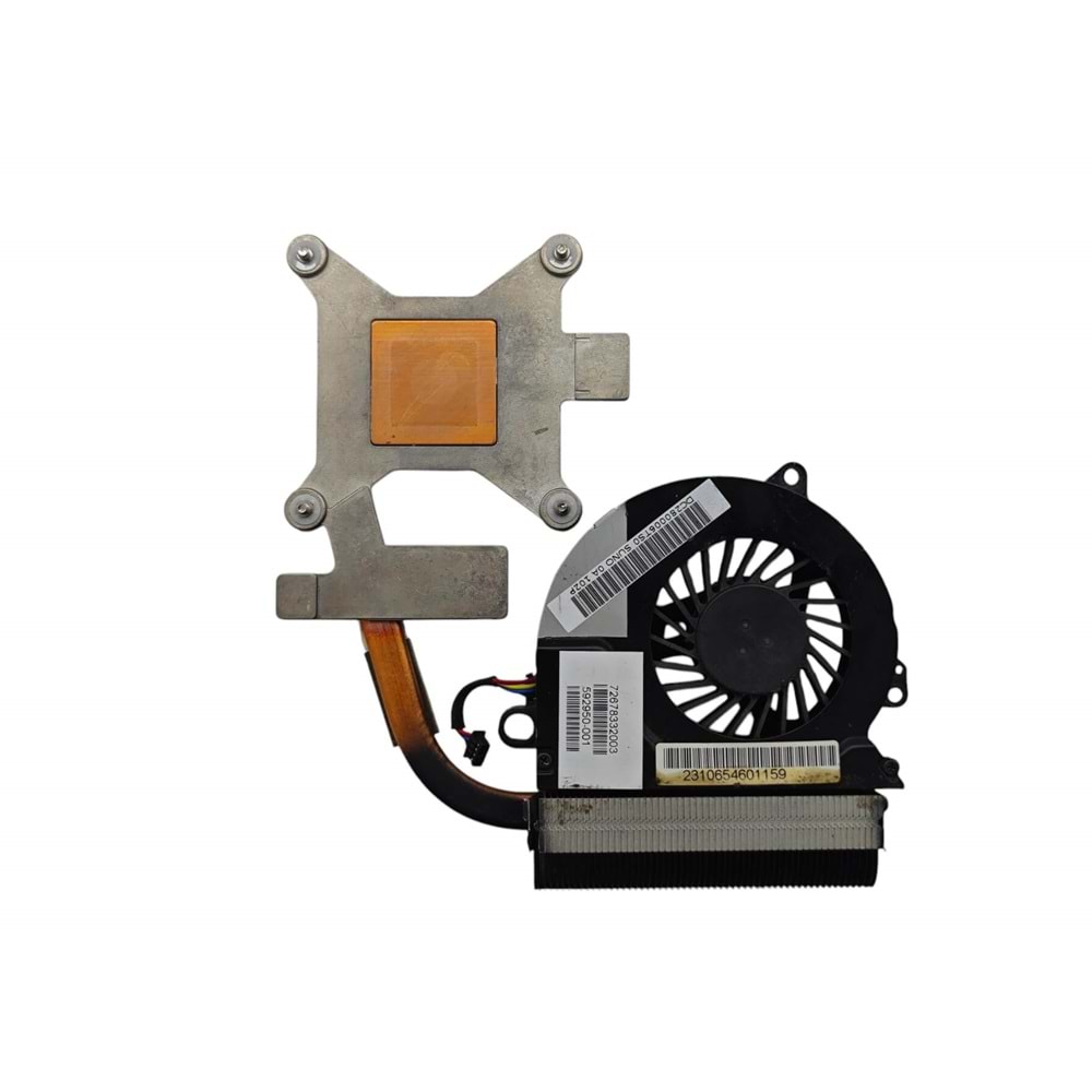 2.EL - Orjinal Hp Elitebook 8440P 8440W Notebook Cpu Fan Bakır Soğutucu