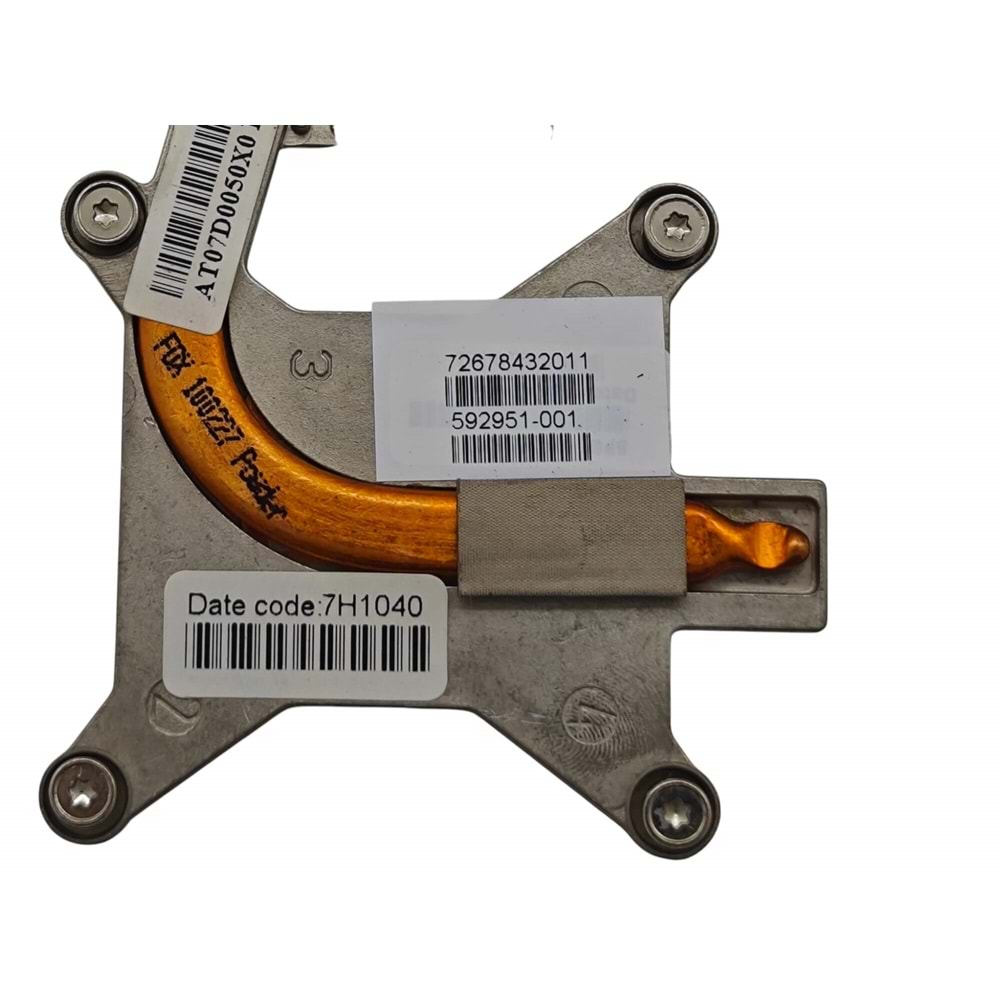 2.EL - Orjinal Hp Elitebook 8440P 8440W Notebook Cpu Fan Bakır Soğutucu