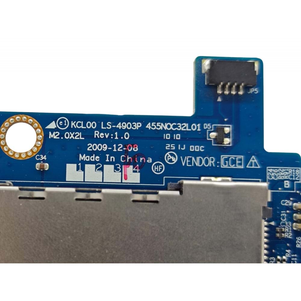 2.EL - Orjinal Hp Elitebook 8440P Notebook I/O Ses Ve Kart Okuyucu Express Kart