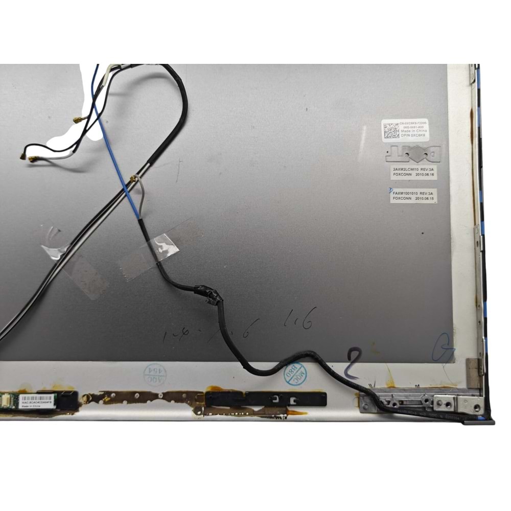 2.EL - Orjinal Dell Precision M6500 Notebook Ekran Arka Kapak Lcd Cover