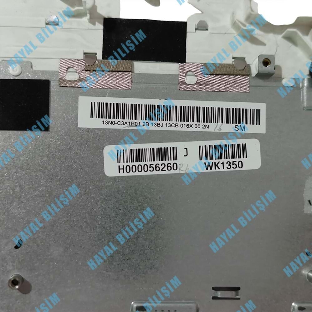 2.EL - Orjinal Toshiba Satellite L50-A S50D-A C55-A Notebook Beyaz Üst Kasa - H000056260