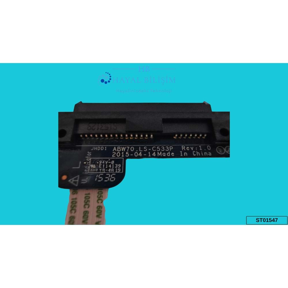 2.EL - Orjinal Hp Envy 17-N M7-N101DX 17-N005TX 17T-N000 17-R100NT 17-N100NT Notebook Hard Disk Hdd Bağlantı Kablo