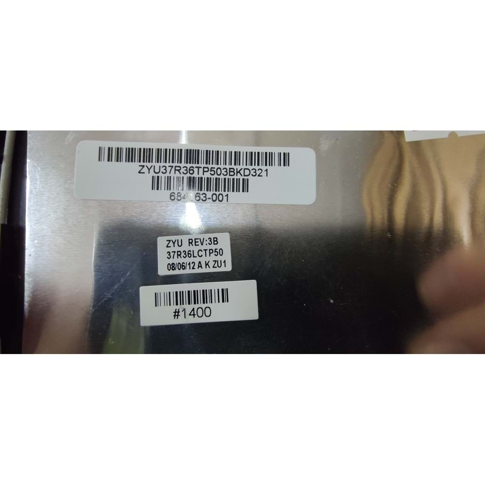 2.EL - Orjinal HP Pavilion G6 G6-2000 R36 Serisi Ekran Arka Kapak Lcd Cover A Cover SİYAH - 681805-001 684164-001