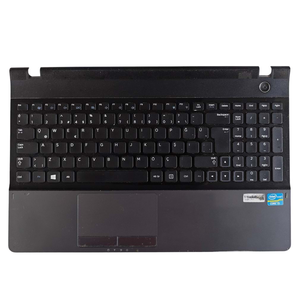2.EL - Orjinal Samsung NP300E5A NP300E5C NP305E5A NP3530EC Füme Notebook Klavyeli Üst Kasa