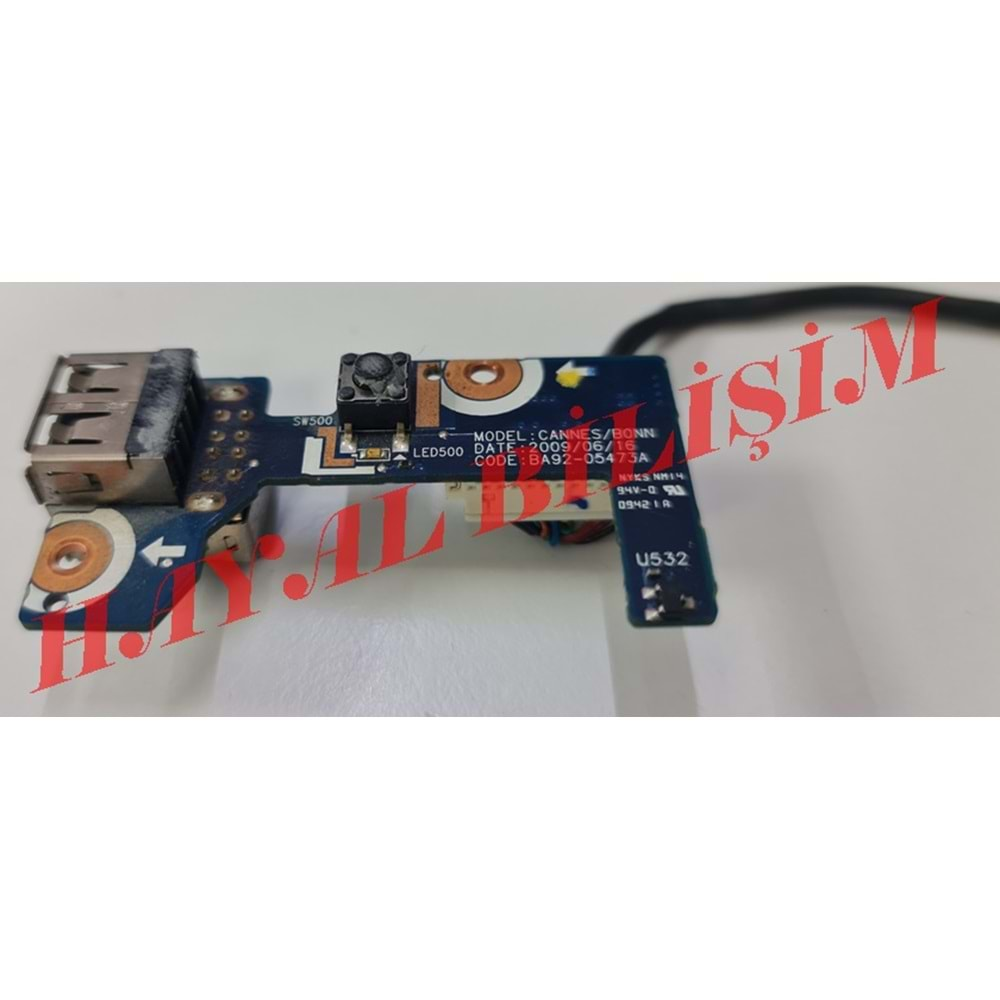 + 2.EL - Orjinal Samsung R518 R522 R520 R620 Notebook Açma Kapama Power Tetik Kart & Usb Kart - BA92-05473A