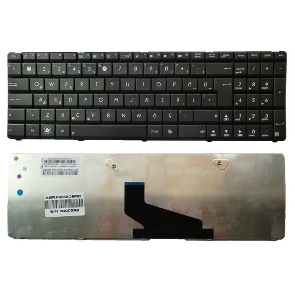 HYLAS125KLV - Asus Yukarı Data K53 K53E K53S K53SD K53SV K53SJ K53B K53BY K53F K53J ASUS A53 A53F A53e A53S A53SV A53BY Türkçe Notebook Klavye