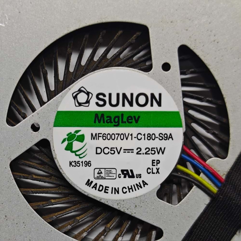 2.EL - Orjinal Asus N550 N550J N550JX N550JK N550JV N550JA Notebook TEK Cpu İşlemci Fan