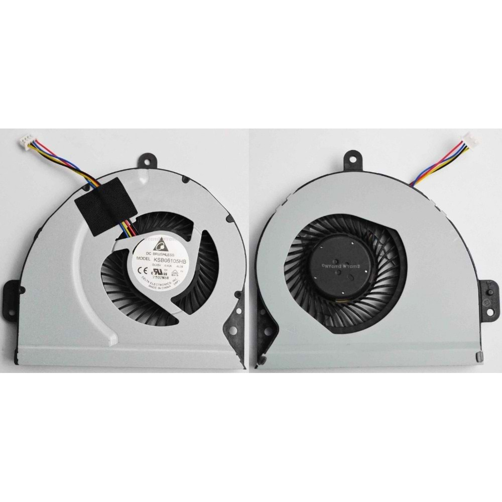 + HYL - Asus K53 X53 K53s A53s X53s K53sv K53sm K53sj K53sc K53sd Cpu Fan - 4 Pin