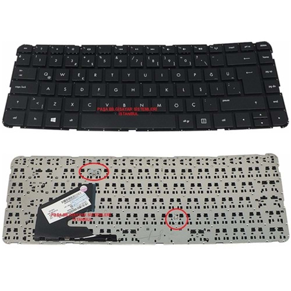 HYLHP114KLV - Hp Pavilion Çerçevesiz 14 SleekBook 14-b000, 14-b100 Notebook Klavye - Tuş Takımı / Siyah - TR