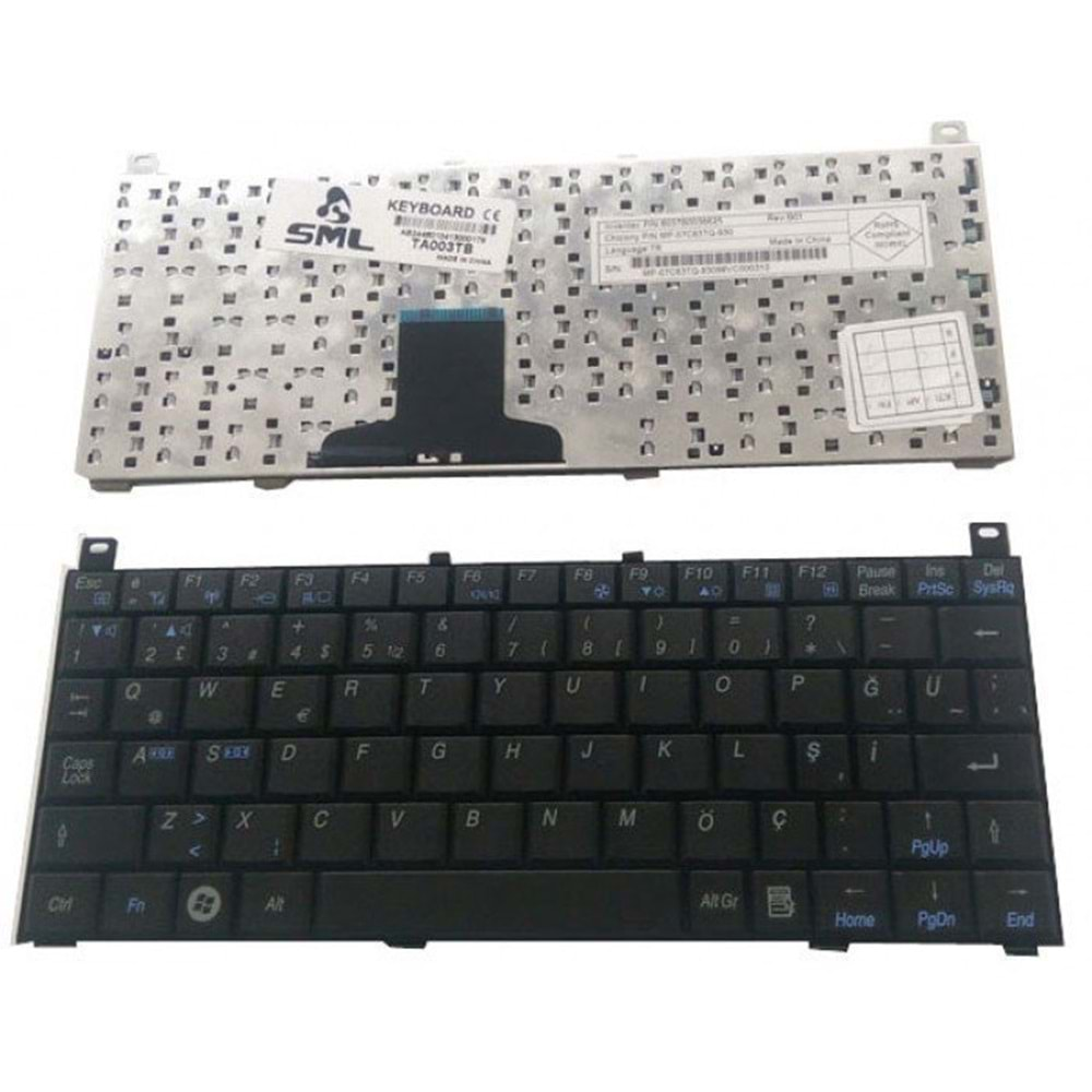 HYLTS102KLV - Toshıba Mini NB100 Türkçe Notebook Klavyesi - MP-07C63TQ-930