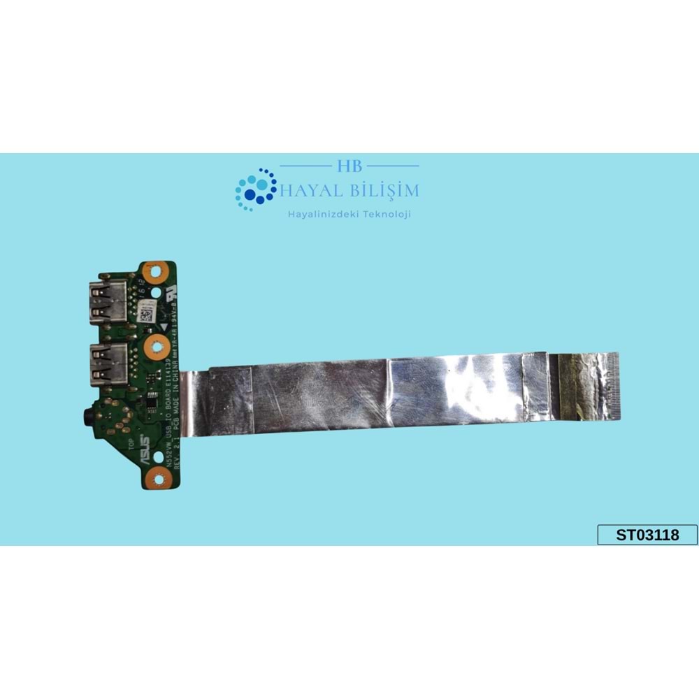 2.EL - Orjinal Asus N552V N552VW N552VX Notebook Usb Ses Audio Kart