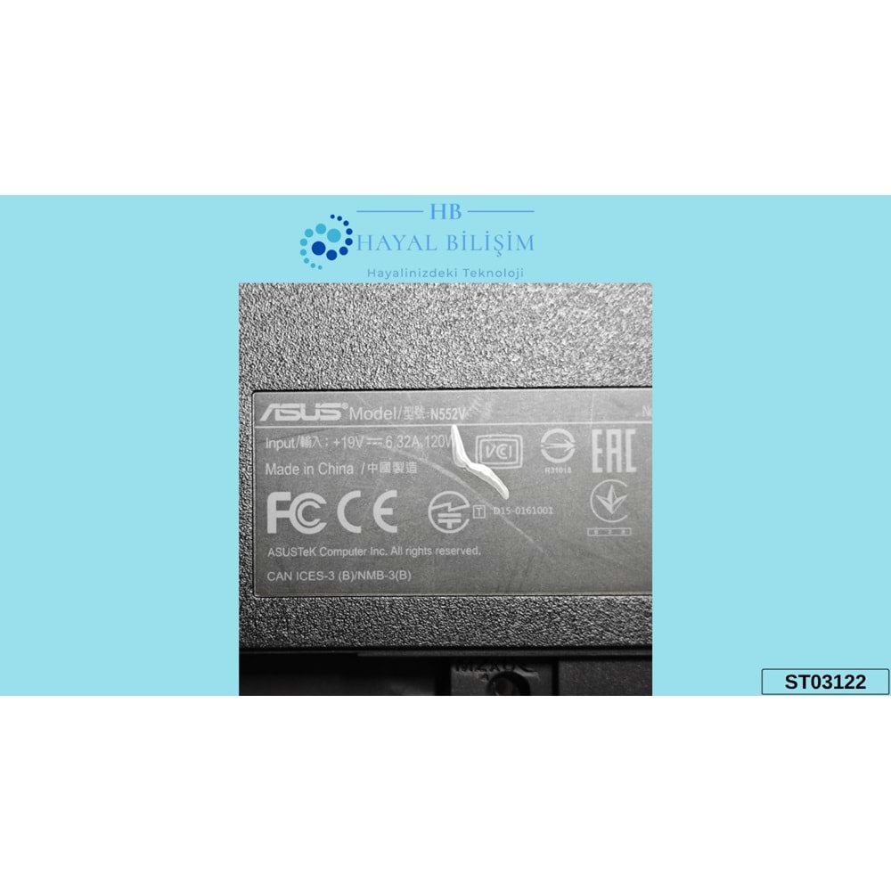 2.EL - Orjinal Asus N552 N552V N552VW Notebook Alt Kasa