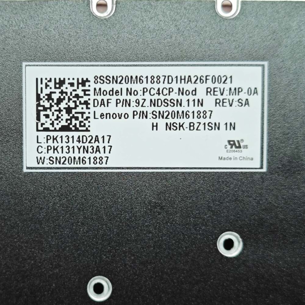 2. EL - Orjinal Lenovo Ideapad Slim 1 14AST05 1 14IGL05 1 14ADA05 Notebook Yabancı Dil Klavye