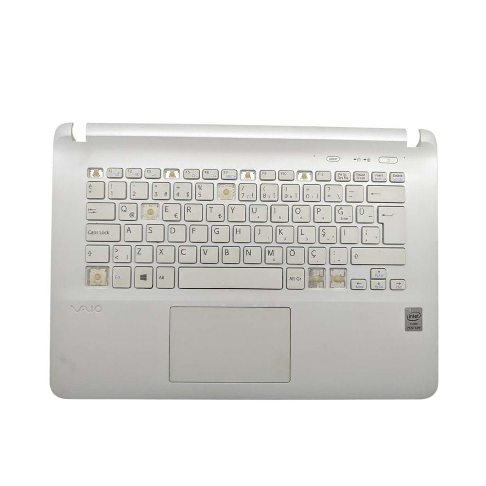 2.EL - Orjinal Sony Vaio Svf14 Svf142 Svf1421 Notebook Beyaz Üst Kasa